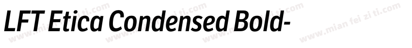 LFT Etica Condensed Bold字体转换